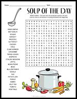 Homemade Soup Word Search thumbnail