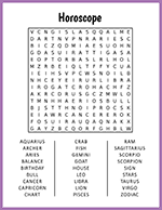 Horoscope Word Search thumbnail