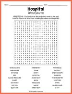 Hospital Word Search Thumbnail