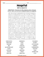 Hospital Word Search Thumbnail