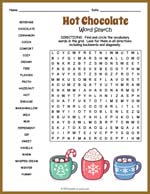 Hot Chocolate Word Search Thumbnail