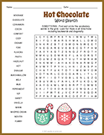 Hot Chocolate Word Search thumbnail
