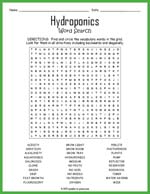 Hydroponics Word Search Thumbnail