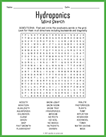 Hydroponics Word Search thumbnail