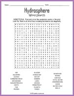 Hydrosphere Word Search Thumbnail