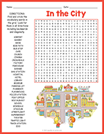 In the City Word Search thumbnail