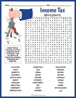 Income Tax Word Search thumbnail