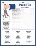 Income Tax Word Search Thumbnail