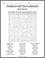 Industrial Revolution Word Search thumbnail