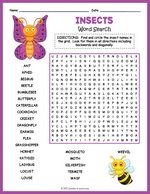 Insect Word Search Thumbnail