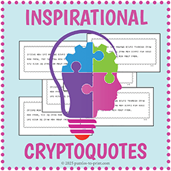 Free inspirational cryptpogram worksheets