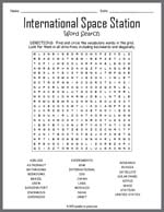 International Space Station Word Search Thumbnail