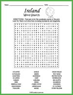 Ireland Word Search Thumbnail