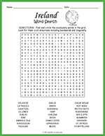 Ireland Word Search thumbnail