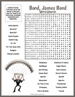 James Bond Word Search thumbnail