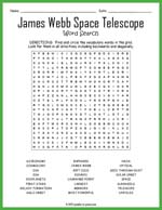 James Webb Space Telescope Word Search Thumbnail