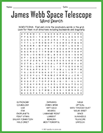 James Webb Space Telescope Word Search thumbnail