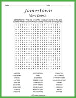 Jamestown Word Search Thumbnail