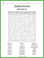 Jamestown Word Search thumbnail