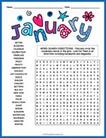 January Word Search Thumbnail