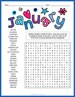 January Word Search thumbnail