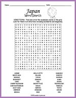 Japan Word Search Thumbnail