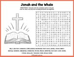 Jonah and the Whale Word Search Thumbnail