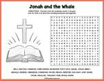 Jonah and the Whale Word Search Thumbnail