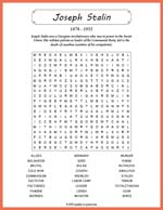 Joseph Stalin Word Search Thumbnail