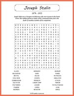 Joseph Stalin Word Search Thumbnail