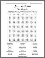 Journalism Word Search Thumbnail