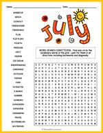 July Word Search Thumbnail