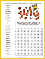 July Word Search thumbnail