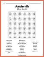 Juneteenth Word Search Thumbnail