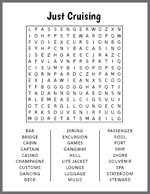 Just Cruising Word Search thumbnail