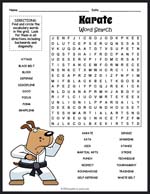 Karate Word Search Thumbnail