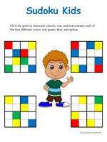 sudoku puzzles math logic kid brain number printable games teasers colors word activities puzzle numbers sudokus fun different computer maths