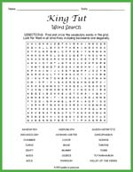 King Tut Word Search Thumbnail