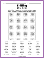 Knitting Word Search thumbnail