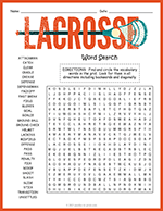 Lacrosse Word Search thumbnail