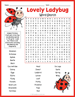 Ladybug Word Search thumbnail