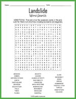 Landslide Word Search Thumbnail