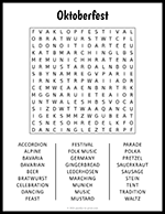 Large Print Oktoberfest Word Search thumbnail
