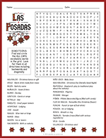 Las Posadas Word Search thumbnail