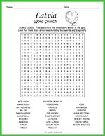 Latvia Word Search thumbnail