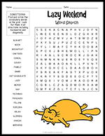 Lazy Weekend Word Search thumbnail