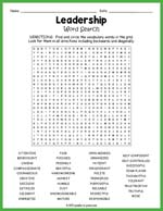 Leadership Word Search Thumbnail