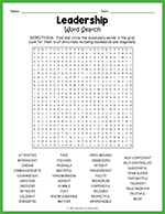 Leadership Word Search thumbnail