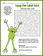 Leap Year Word Search Thumbnail