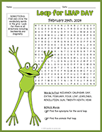 Leap Year Word Search thumbnail